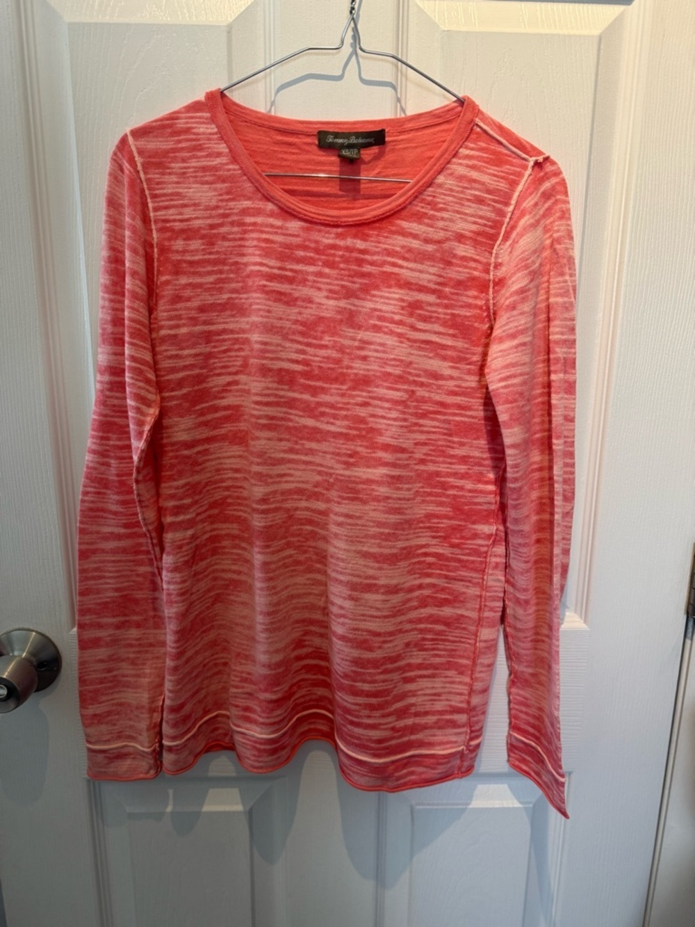 Tommy Bahama Coral Space-Dye Long Sleeve Top XS